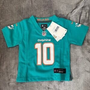Nike Miami Dolphins Tyreek Hill 10 NFL Jersey Aqua Infant 12M 9Z1I1N9P9-DOLTH.